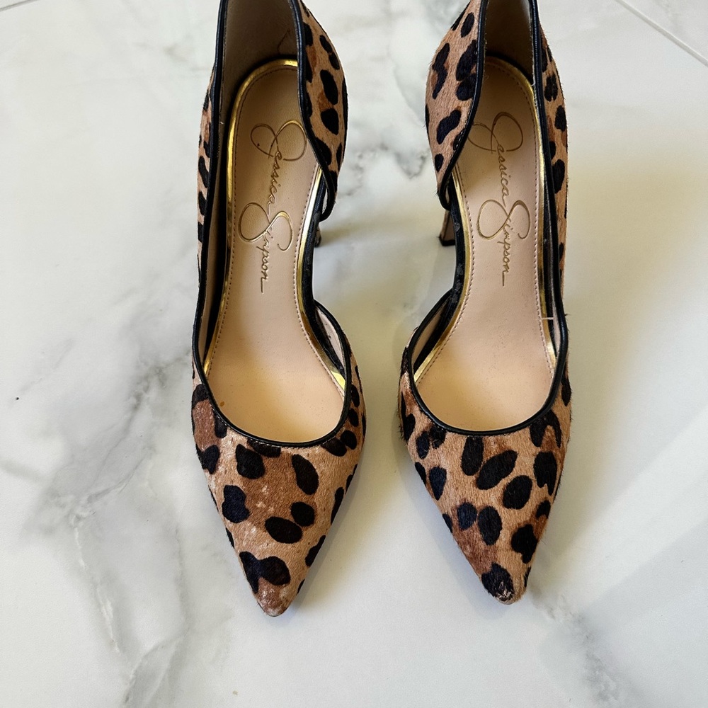 Jessica Simpson Leopard Print Heels